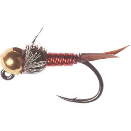 Montana Fly Company Jig Epoxy Back Copper Nymph Fly - Dozen in Red