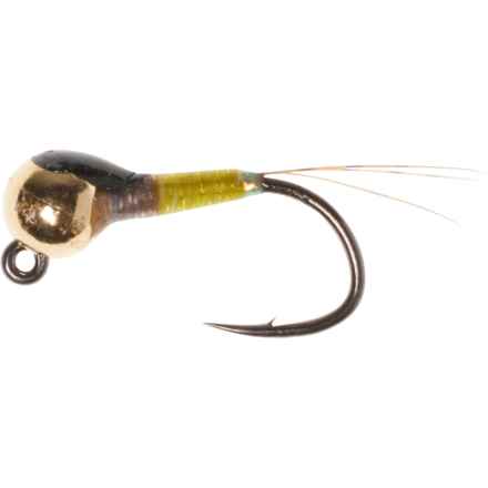 Montana Fly Company Jig Lucent Tag Perdigon Nymph Fly - Dozen in Light Olive/Grey