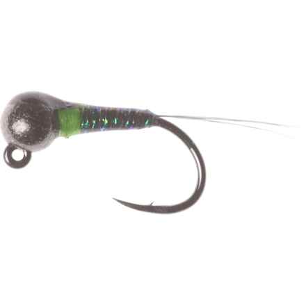 Montana Fly Company Jig Perdigon Nymph Fly - Dozen in Peacock/Chartreuse