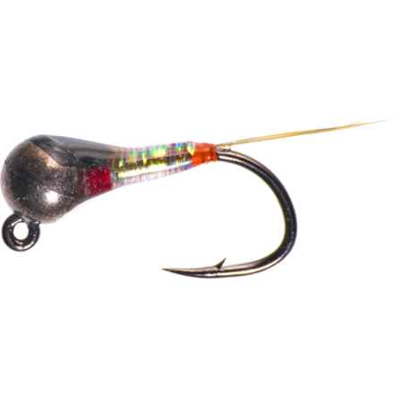 Montana Fly Company Jig Perdigon Nymph Fly - Dozen in Pearl/Fluorescent Orange