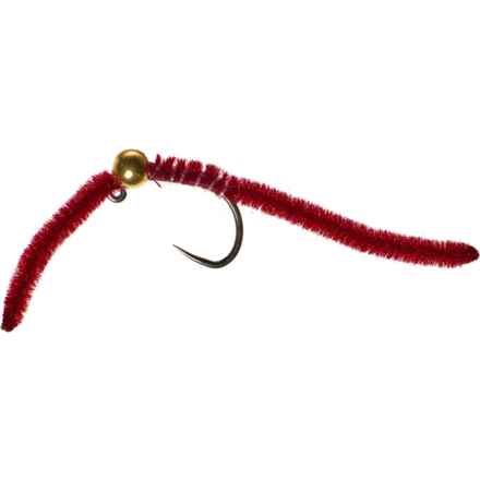 Montana Fly Company Jig San Juan Worm Nymph Fly - Dozen in Wine