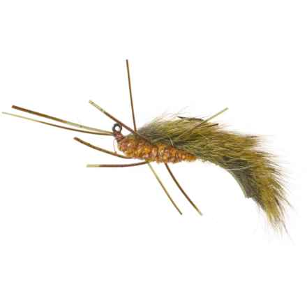 Montana Fly Company Jig Squirdle Bug Streamer Fly - Dozen in Olive/Orange/Brown
