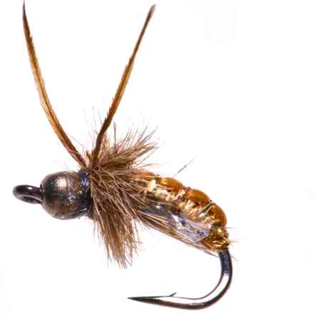 Montana Fly Company Krueger’s Tungsten Poudre Pupa Dry Fly -  Dozen in Tan
