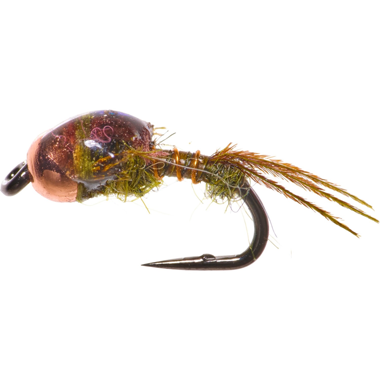 Montana Fly Company Micro Mayfly Copper Bead Nymph Fly - Dozen - Save 58%