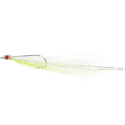 Montana Fly Company Popovic’s Jiggy Fleye Saltwater Fly - Half Dozen in Chartreuse/White