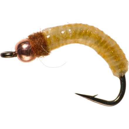 Montana Fly Company Silverman’s Crane Fly Larva Nymph Fly - Dozen in Cream