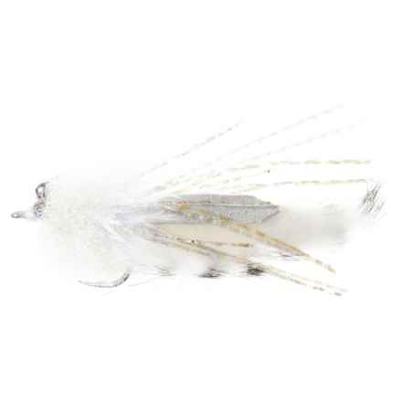 Montana Fly Company Smith’s Dive Bomber Critter Saltwater Fly - Half Dozen in White