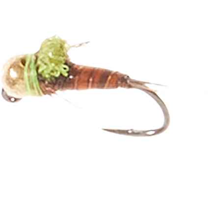 Montana Fly Company Trina’s Jig Angel Case Nymph - Dozen in Brown/Hot Yellow