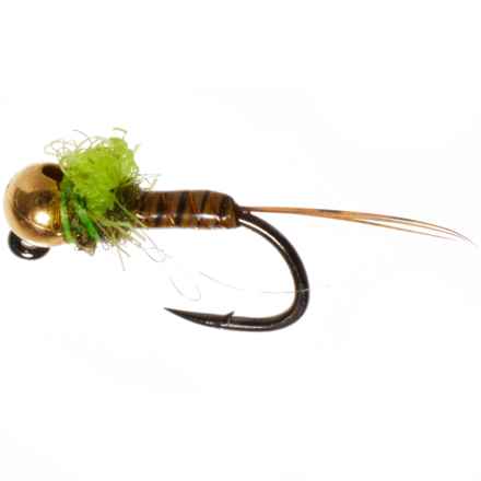 Montana Fly Company Trina’s Jig Angel Case Nymph - Dozen in Olive/Hot Yellow