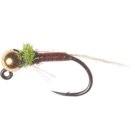 Montana Fly Company Trina’s Jig Angel Case Nymph Fly - Dozen in Brown/Hot Yellow