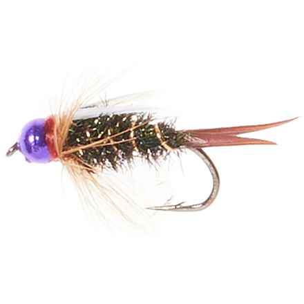 Montana Fly Company Tungsten Bead Head Prince Nymph Fly - Dozen in Purple