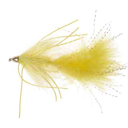 Montana Fly Company Tungsten Conehead Sparkle Yummy Streamer Fly - Dozen in Yellow