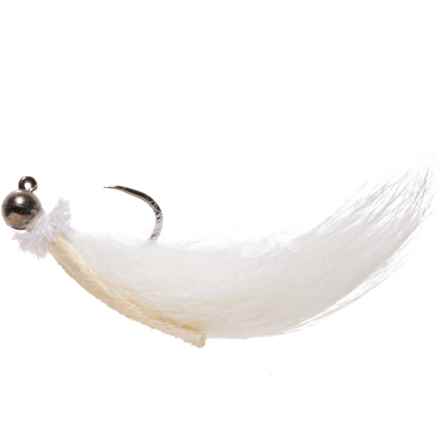 Montana Fly Company Tungsten Jig Leech Fly - Dozen in White