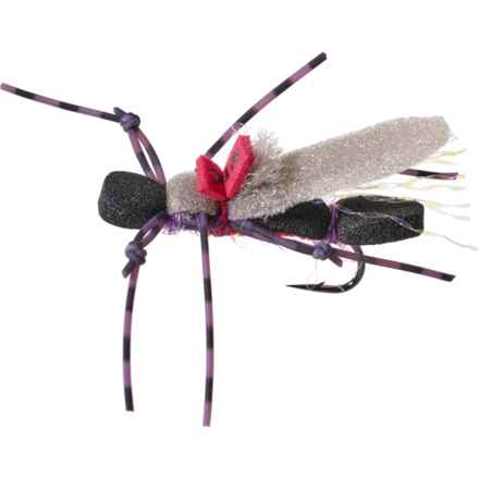 Montana Fly Company Water Walker Dry Fly - Dozen in Black/Royal Purple
