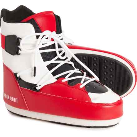 MOON BOOTS Boot Sneaker Mid Boots (For Men) in White/Red/Black