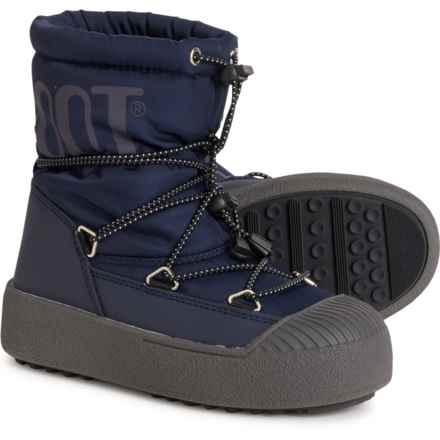 MOON BOOTS Girls JTrack Polar Boots in Blue