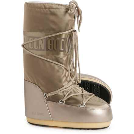 MOON BOOTS Icon Glance Boots (For Women) in 001-Platinum