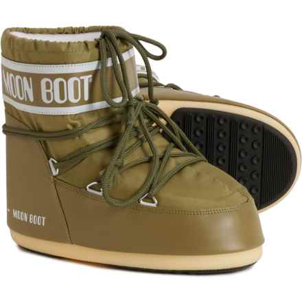 MOON BOOTS Icon Low Nylon Boots (For Women) in 007-Khaki