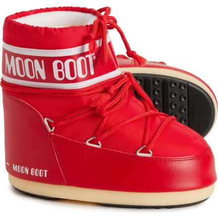 MOON BOOTS Icon Low Nylon Boots (For Women) in 009-Red