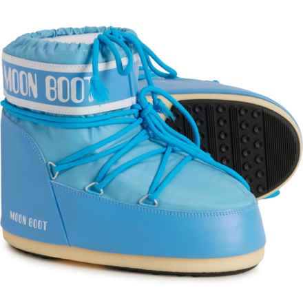 MOON BOOTS Icon Low Nylon Boots (For Women) in 015-Alaskan Blue