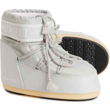 MOON BOOTS Icon Low Nylon Boots (For Women) in Glacier Grey