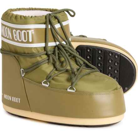 MOON BOOTS Icon Low Nylon Boots (For Women) in M006-Khaki