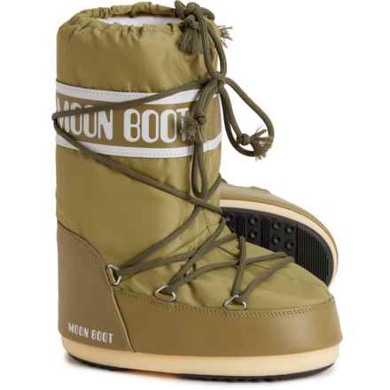 MOON BOOTS Icon Nylon Boots (For Women) in 083-Khaki