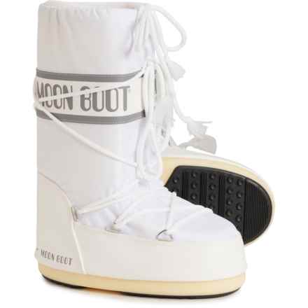 MOON BOOTS Icon Nylon Boots (For Women) in White