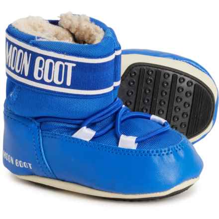 MOON BOOTS Little Boys Crib Nylon Boots in Electric Blue