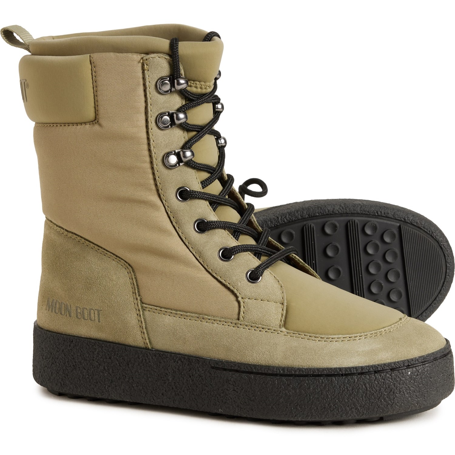 (取寄) レディース Lトラック コンバット ブーツ MOON BOOTS women Ltrack Combat Boots (For Women)  Sand MOON BOOTS Ltrack Combat Boots (For Women) - Save 61%