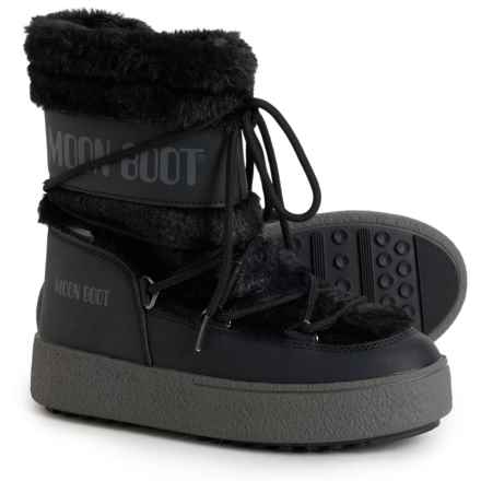 MOON BOOTS Ltrack Faux-Fur Boots - Waterproof (For Women) in 001-Black