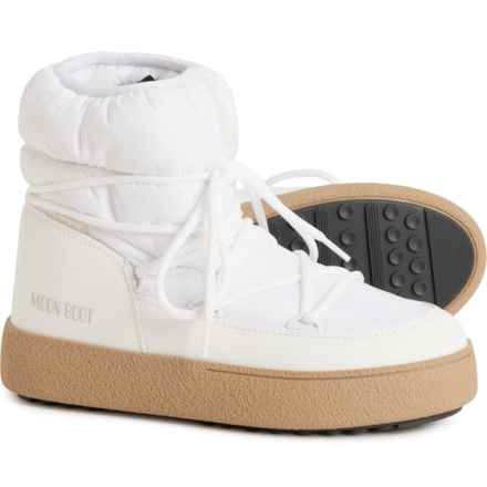 MOON BOOTS LTrack Low Nylon Winter Boots - Waterproof (For Women) in 002-White
