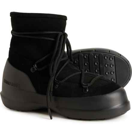 MOON BOOTS Luna Boots - Suede (For Women) in Black
