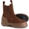 MOON BOOTS Luna Chelsea Boots - Suede (For Women) in Brown