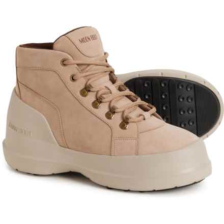MOON BOOTS Luna Trek Mid Boots - Nubuck (For Women) in Sand