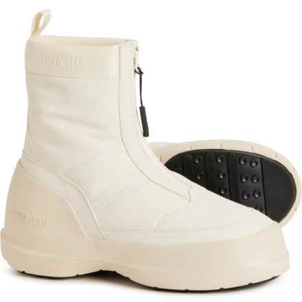 MOON BOOTS Luna Zip Boots (For Women) in Cream