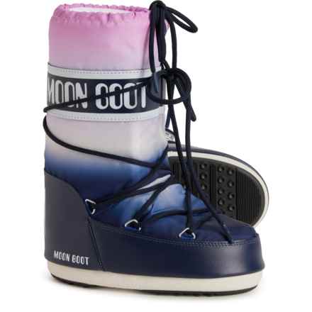MOON BOOTS Made in Europe Boys and Girls Icon Moonrise Boots in Blue