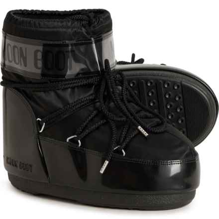 MOON BOOTS Made in Europe Icon Low Glance Boots (For Women) in 001-Black