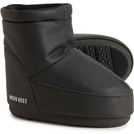 MOON BOOTS Made in Europe Icon Low No Lace Rubber Boots (For Women) in Black