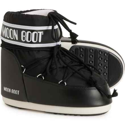MOON BOOTS Made in Europe Icon Low Nylon Boots (For Women) in Black