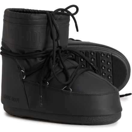 MOON BOOTS Made in Europe Icon Low Rubber Boots (For Women) in N001-Black