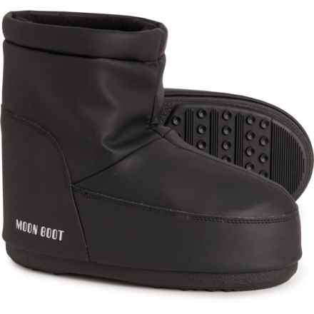 MOON BOOTS Made in Europe Icon Nolace Low Rubber Boots (For Women) in Black