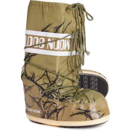 MOON BOOTS Made in Europe Original Icon X Stranger Things Vines Boots (For Women) in Khaki