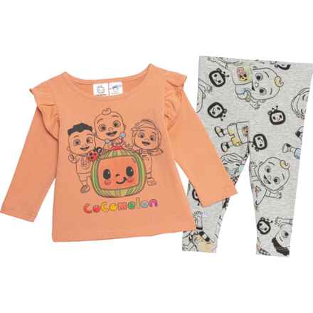 MOONBUG Infant Girls Cocomelon Shirt and Pants Set - Long Sleeve in Multi