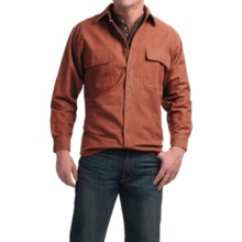 Moose Creek Heather Chamois Shirt - 9 oz., Long Sleeve (For Men) in Auburn - Closeouts