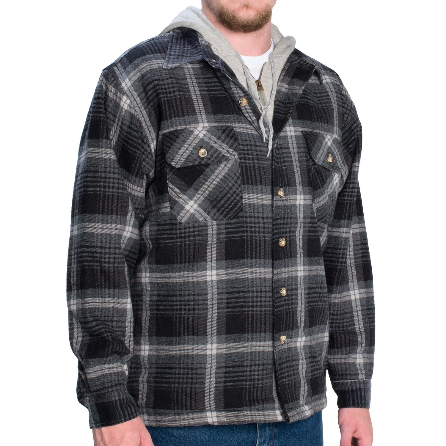 Moose Creek Quilted Hoodie Sweatshirt (For Men) - Save 53%