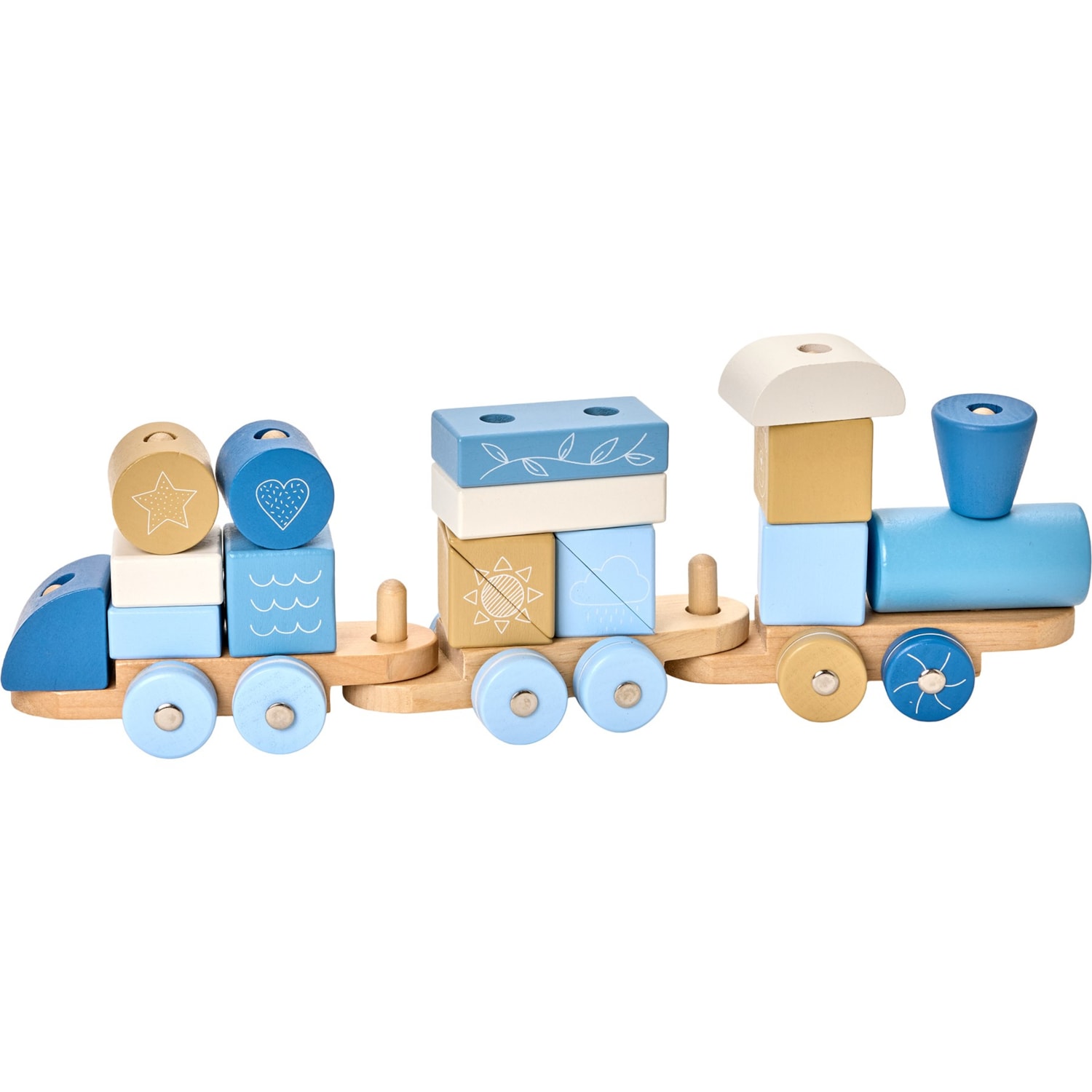 MOOVER Wooden Block Train Set - Save 28%
