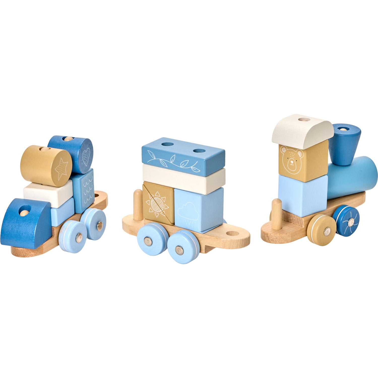 MOOVER Wooden Block Train Set - Save 28%