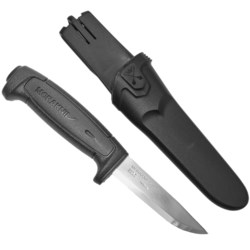 Morakniv Basic 511 Carbon Steel Fixed-Blade Knife in Black