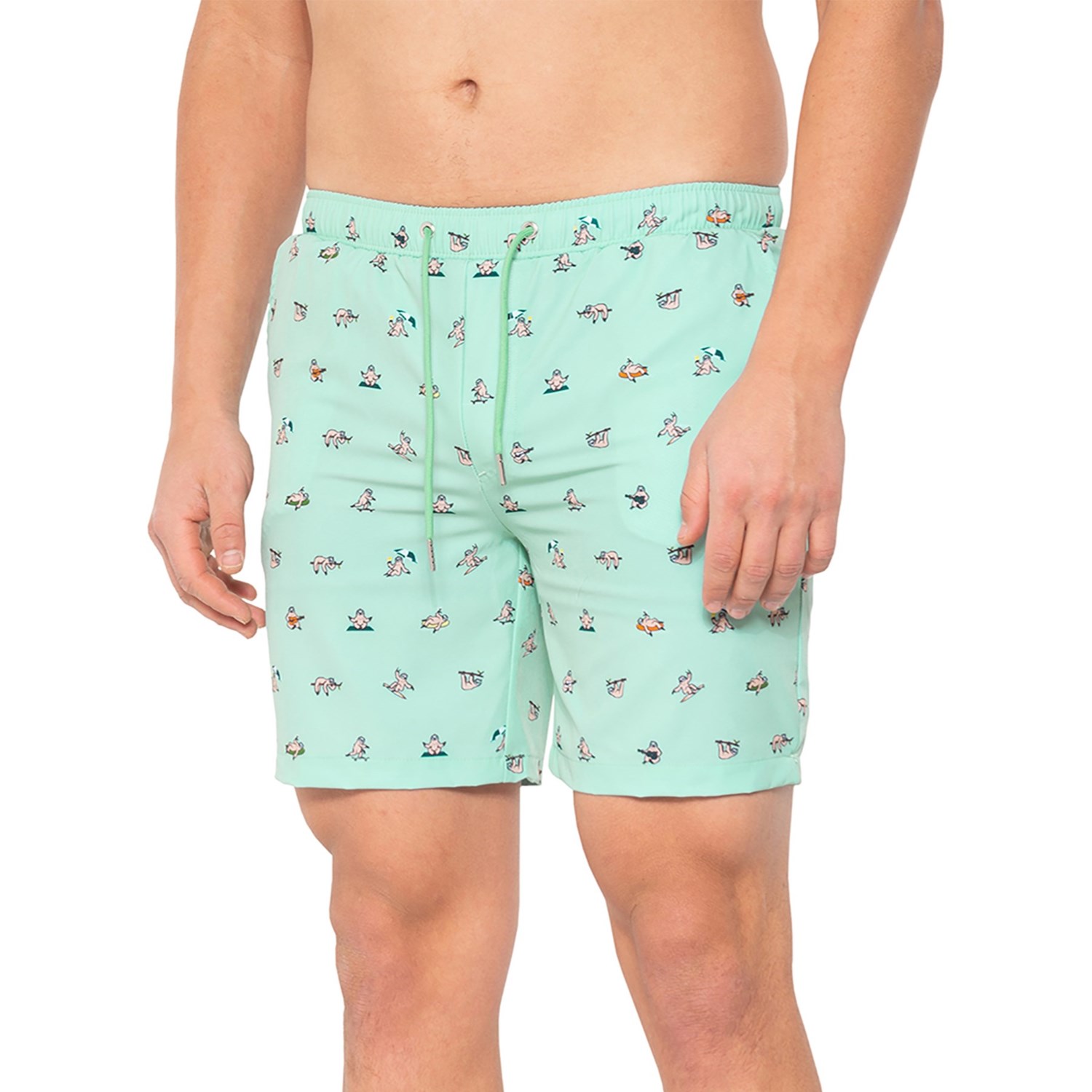 sloth swim trunks